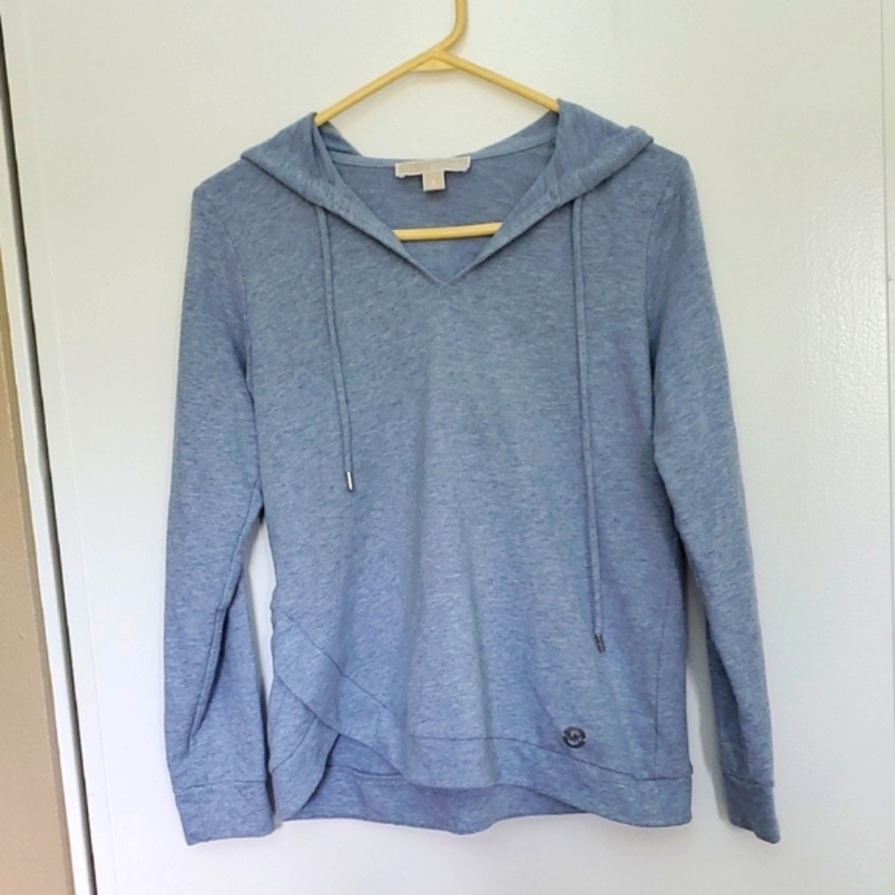 Michael Kors Light Blue Hoodie Sweatshirt